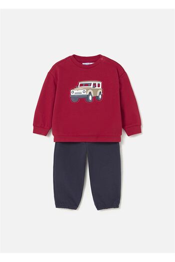 MAYORAL Baby Boy Printed 2-Piece Tracksuit Set Red 2838