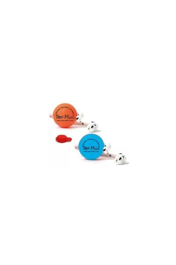 Topmatic Set minge cu magnet Top-Matic, 1 minge cu snur portocaliu, 1 minge simpla albastru soft, caini