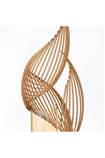 ORIAN Gold shell candle holder