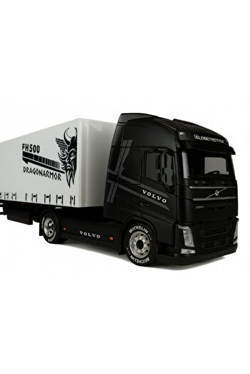 MYTOY Scania, Volvo Model Oyuncak Tır – 46 cm Uzunluk, Hareketli Dorse, 12 Tekerlekli Konteyner Tır