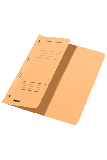 Leitz 1/2 A4 cardboard file with staples 170 kraft sheets