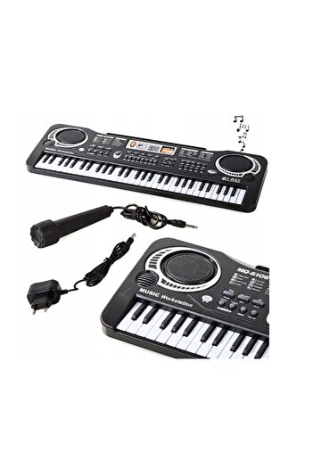 dalimag Electronic Keyboard Set with Microphone and Power Supply, 61 Keys, 6 Songs, 16 Tones, 10 Rhythms, 54