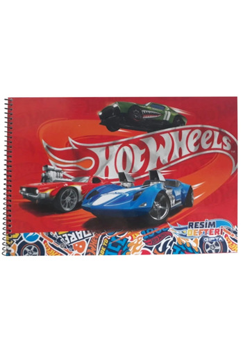 Gıpta Hotwheels Concept Spiral Bound Unlined Luxury Drawing Notebook 15 Sheets 17X25 - 1 Piece