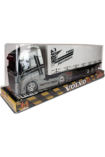 MYTOY Scania, Volvo Model Oyuncak Tır – 46 cm Uzunluk, Hareketli Dorse, 12 Tekerlekli Konteyner Tır