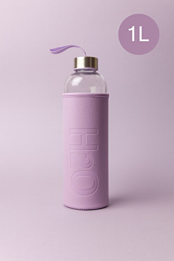 Fhilli H2O Deri Kılıflı Cam Matara 1000 ml
