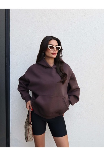 ESRAHELVACI Raised Kangaroo Pocket Sweatshirt
