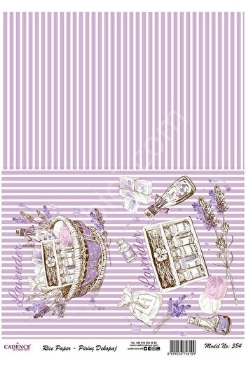 Cadence Brass Decoupage Paper - Model 584