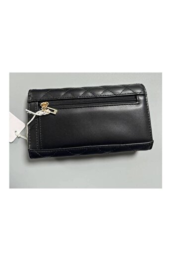 Guess CARTHAGE SLG SLIM CLUTCH Kadın Küçük Deri Eşyaları Siyah Cüzdan SFLG9165510
