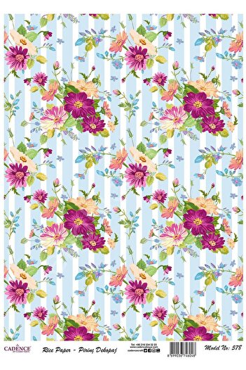 Cadence Brass Decoupage Paper - Model 578