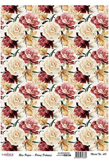 Cadence Brass Decoupage Paper - Model 610