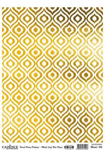 Cadence Gold Leaf Rice Decoapaj Paper - Model 16