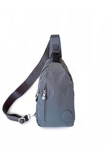 CCWAY AYAKKABI Women's Water Resistant Crinkle Fabric Crossbody Casual Bag Smoked