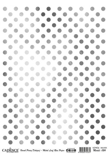 Cadence Silver Leaf Brass Decorative Paper - Model 24