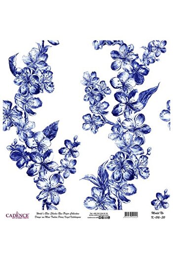 Cadence Blue Shades of the World Rice Decoupage Paper - K-016