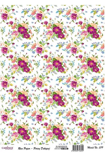Cadence Brass Decoupage Paper - Model 579