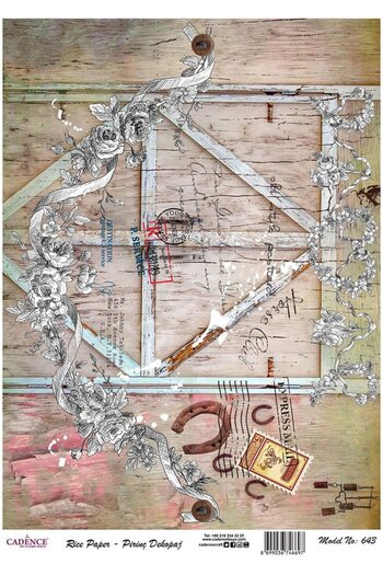 Cadence Brass Decoupage Paper - Model 643