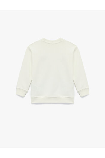 Koton Dog Printed Long Sleeve Crew Neck Sweatshirt