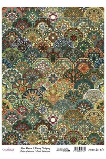 Cadence Brass Decoupage Paper Model - 686