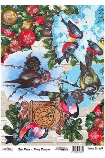 Cadence Brass Decoupage Paper - Model 658