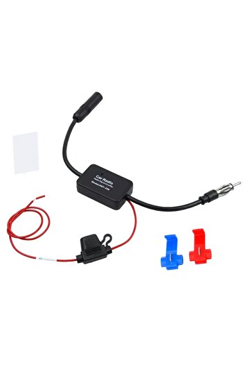 zola AM/FM car radio antenna signal amplifier, length 33 cm, black