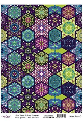 Cadence Brass Decoupage Paper Model - 681