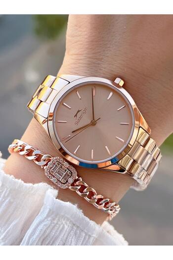 Slazenger Steel Strap 5 Atm Water Resistant 2 Years Warranty Women's Wristwatch Sl.1915.3.02