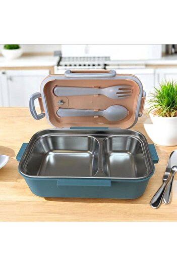 FixPoint Stainless Steel Food Storage and Transport Container Blue 450 ml P4865