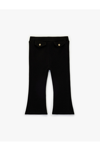 Koton Button Detailed Cotton Spanish Leggings