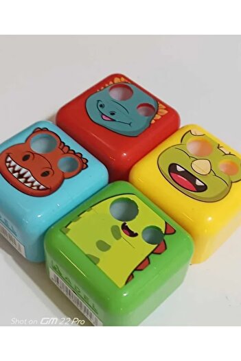 Adel Colorful Pencil Sharpener with Large Chamber and Double Opener (4Pcs)