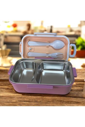 FixPoint Stainless Steel Food Storage and Transport Container Pink 450 ml P4865