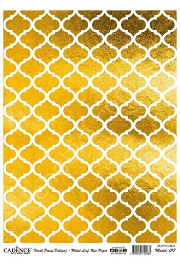 Cadence Gold Leaf Rice Decoapaj Paper - Model 17