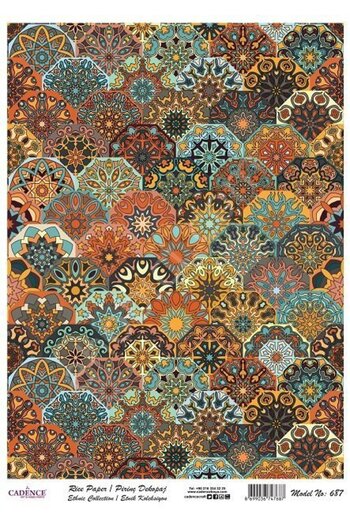 Cadence Brass Decoupage Paper Model - 687