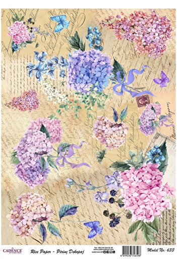 Cadence Brass Decoupage Paper - Model 633