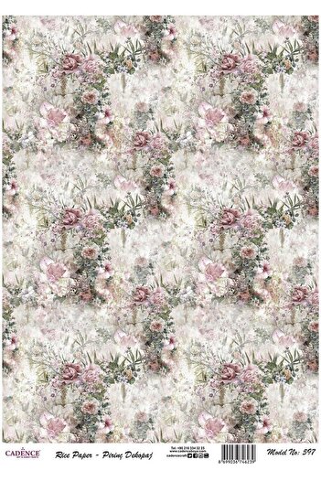 Cadence Brass Decoupage Paper - Model 597