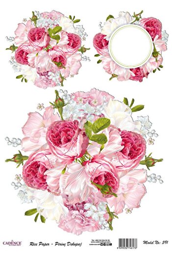 Cadence Brass Decoupage Paper - Model 591