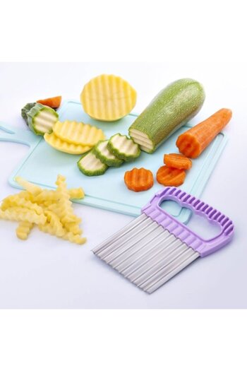 SyaMAG Wave Slicer Knife, Multicolor Model, 13.5x11 cm, Stainless Steel