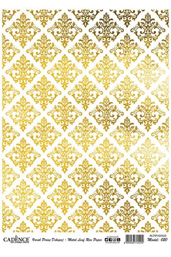 Cadence Gold Leaf Rice Decoapaj Paper - Model 20