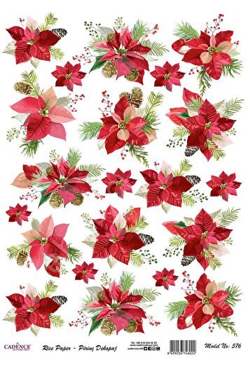 Cadence Brass Decoupage Paper - Model 576