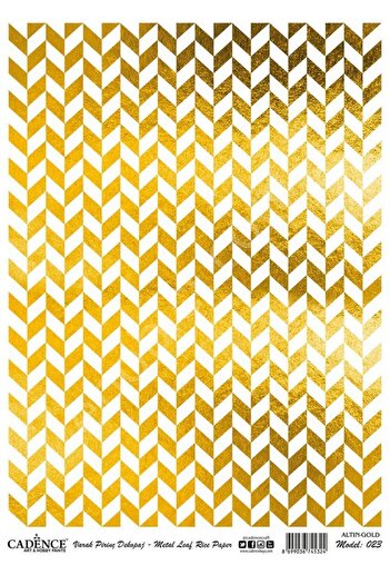 Cadence Gold Leaf Rice Decoapaj Paper - Model 23