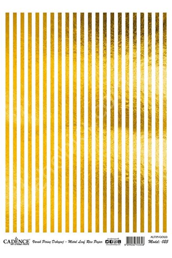 Cadence Gold Leaf Rice Decoapaj Paper - Model 25