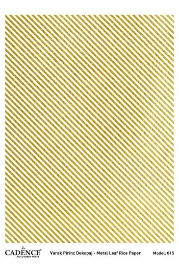 Cadence Gold Leaf Rice Decoapaj Paper - Model 15