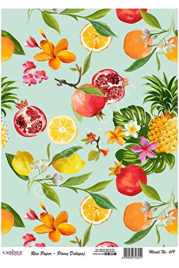 Cadence Brass Decoupage Paper - Model 619