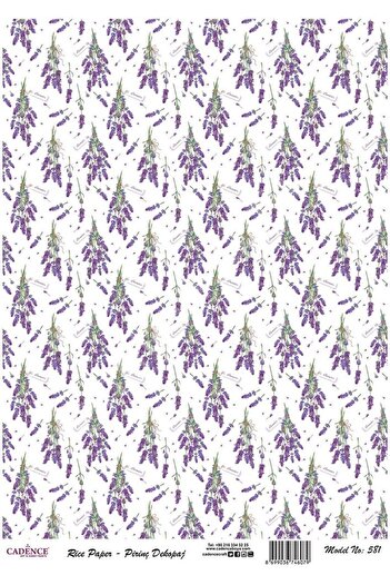 Cadence Brass Decoupage Paper - Model 581