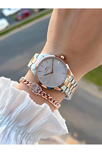 Slazenger Steel Strap 5 Atm Water Resistant 2 Years Warranty Women's Wristwatch Sl.1915.3.03