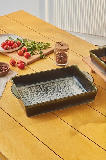 Karaca Culina Reactive Oven Dish Green 38 cm