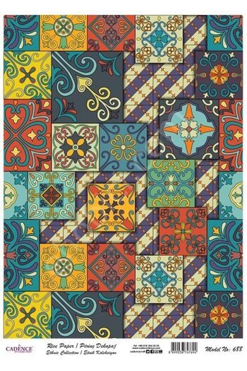 Cadence Brass Decoupage Paper Model - 688