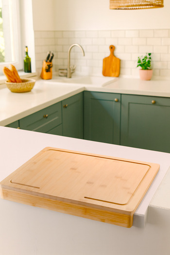 Çavdar Group Bamboo Countertop Cutting Board 45X35 cm Bread Cutting Board