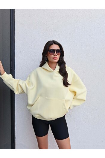 ESRAHELVACI Raised Kangaroo Pocket Sweatshirt
