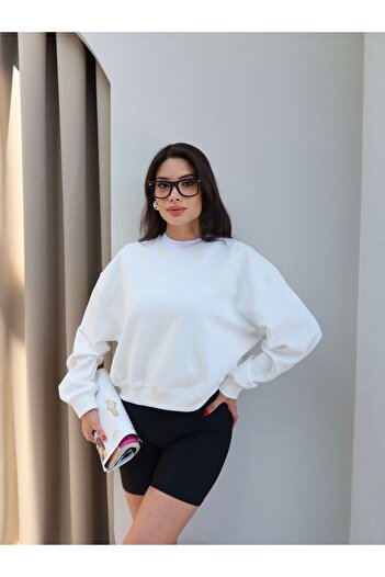 ESRAHELVACI Crew Neck Long Sleeve Sweatshirt