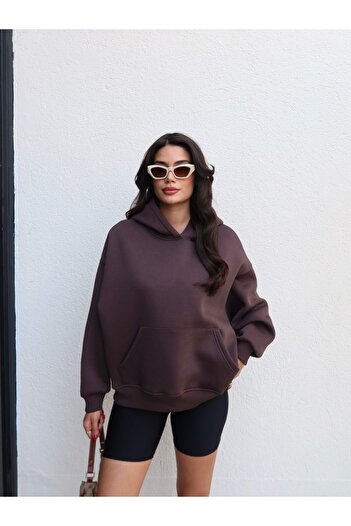 ESRAHELVACI Raised Kangaroo Pocket Sweatshirt